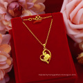 Shangjie OEM joyas Christmas Gift Fashion Heart Necklace Jewelry Gold Placer Necklaces for Women Apple Pendants for Necklace